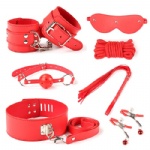 7-piece erotic leather set