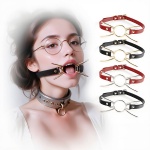 黑红皮革毛绒5件套